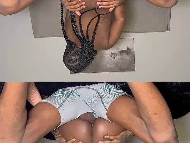 Bubble Booty Black Wanted To Ride My Weenie, Then Take Backshots! (Spunk flow)
