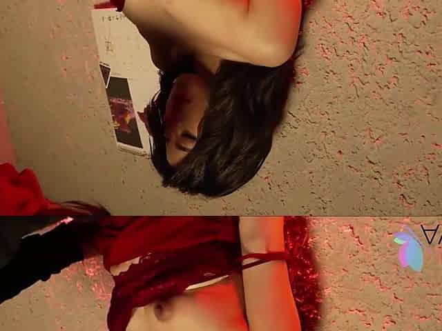 Sensual fuck with a hot teen Chinese babe Ranako in stunning red dress