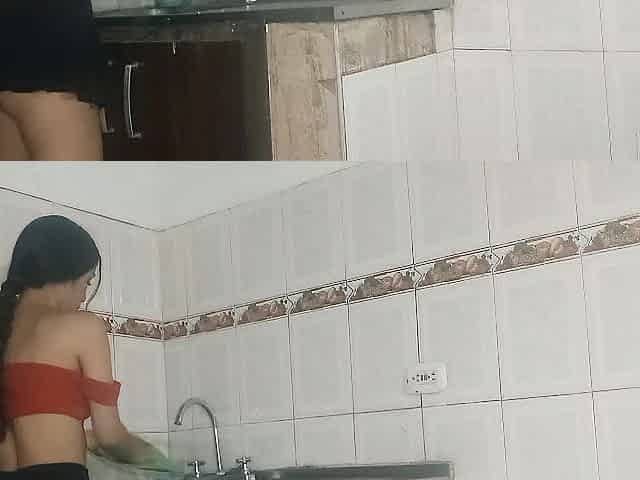 +eighteen YEARS - I put a camera to record in the kitchen whilst I bang my single neighbour