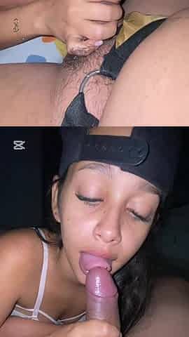 I Eat My Brunette's Cock All Night