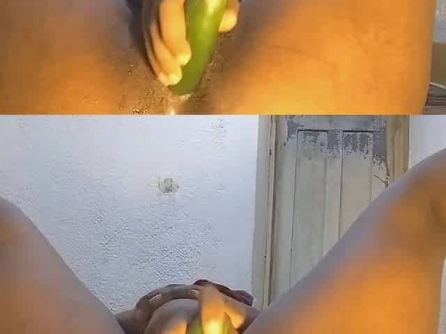 This Cucumber Brings The Chaos In My Vagina