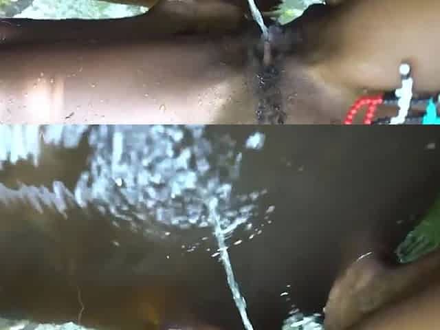 Nat Shatta - Skinny Ebony Tribe Girl Fucked In The Forrest Stream