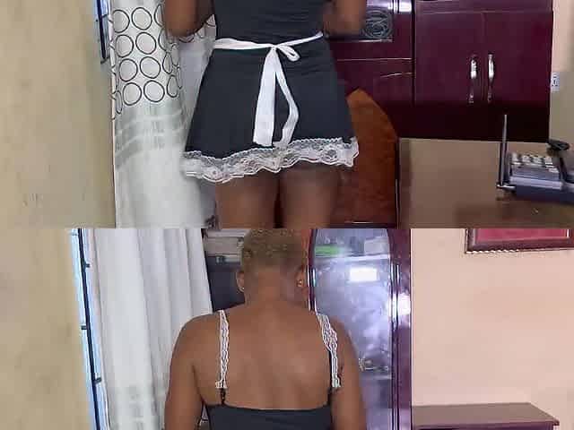 This chab Bang the Fresh Cleaner When That babe Dey Clean the Office