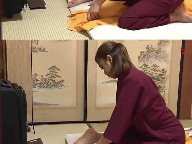 Asian massage ends with Creampie cum load - hairy Japanese pussy