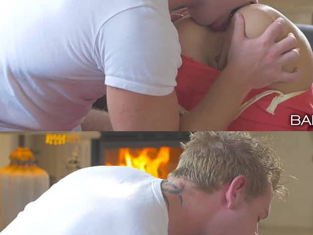 Hot youngin Alexis gets anal fucked in pink onesie pajamas