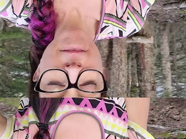 Nerdy Faery Rear View Standing Outdoor Void urine