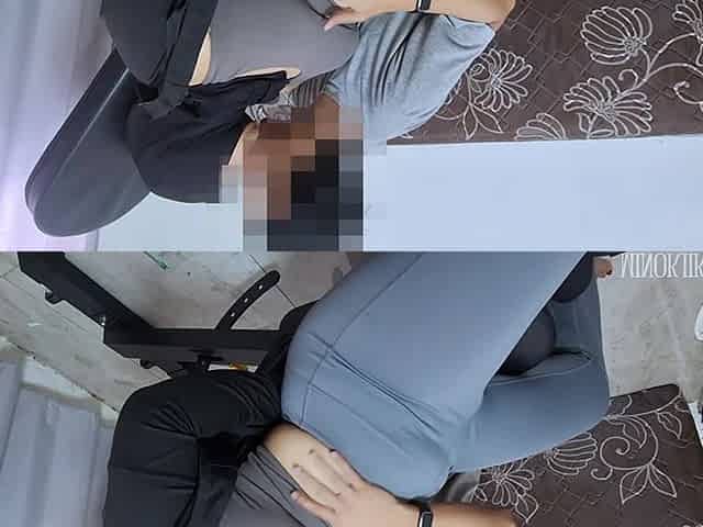 Asian Hijab Girl Pick a Wrong Gym Bag, Dildo in Her Pussy and Dick in Her Mouth - Minokiiko