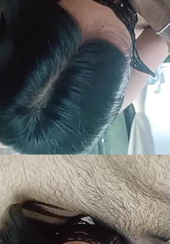 Skilled thai gal boobjob