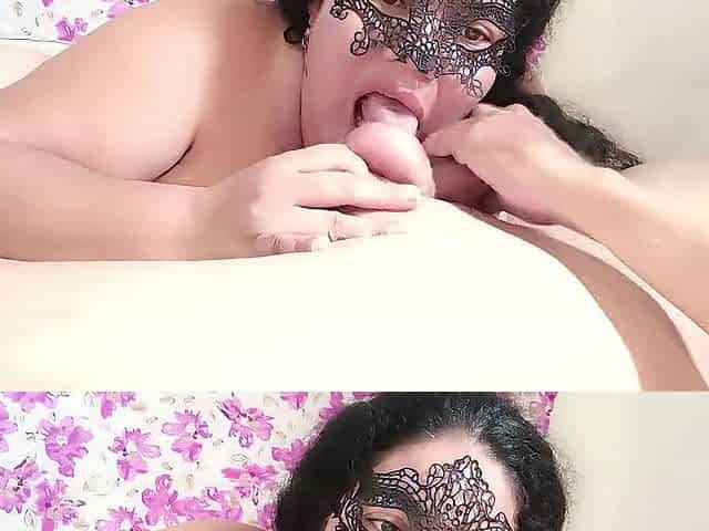 Banging and Sucking with a Mask