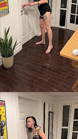 Super slutty roommate USES me during the time that i'm watching VR porn
