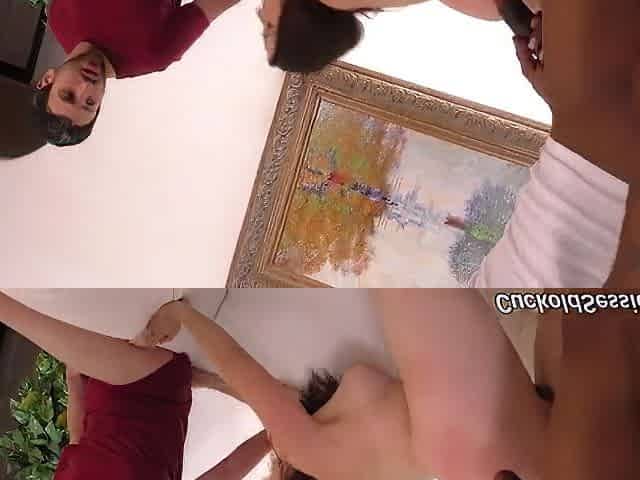 Chanel Preston Cuckold Eats Cum