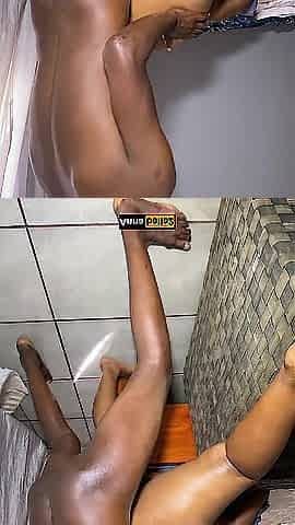 Ebony black doxy butt wooped