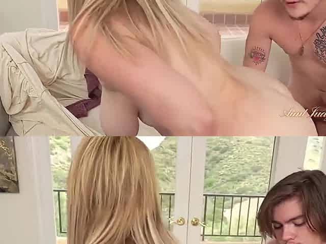 Mature Stepmom Blonde Like Love So Much Sex With His Teenage 18+ Stepson
