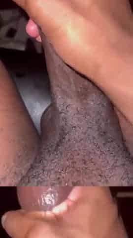 See Me Jerk off This Huge Ebony Weenie Your POV