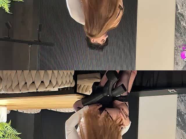Redhead in Leather Heels Walked Up to Me, Turned Me on with Kisses, and We En...