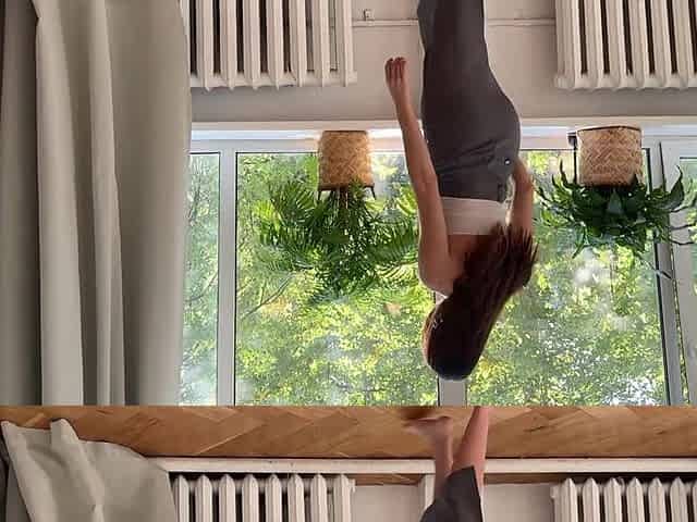 Tight Skirt Yoga with Goddess