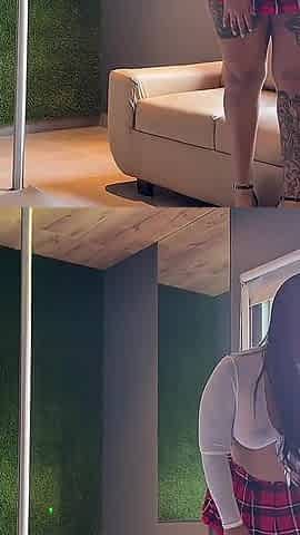 Big-butted Student Lets Her Ass Be Filled with Cum to Pass the Course