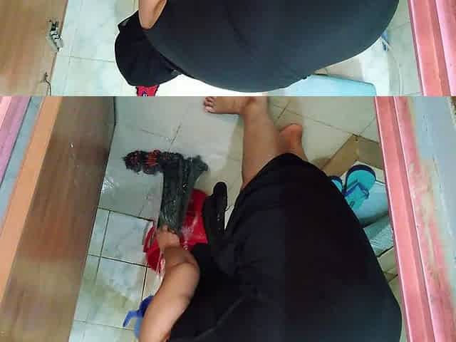 Friend's Arab Wife Fucked by Best Friend in Bathroom