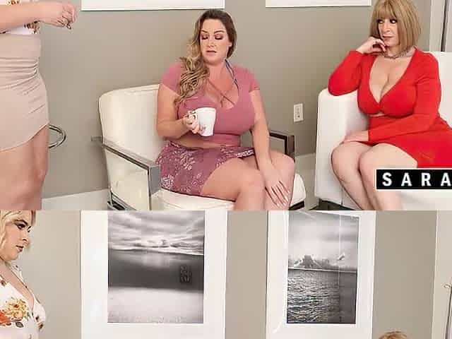 Rharri Round Hawt Booty Hollywood & Sara Jay In Lesbo Trio!