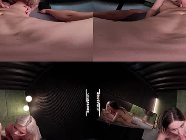 Liz's First Threesome Massage Pt. 2