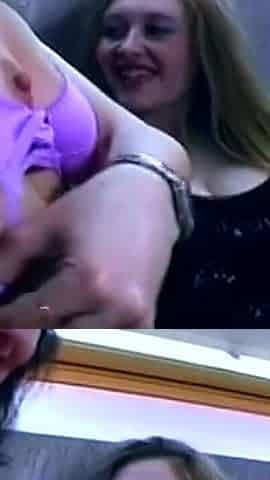 Threesome Fingering Madness - Pussies Stretched and Dripping