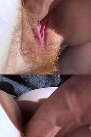Close up hairy housewife