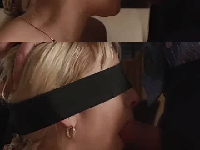Blond Wife Misha Mynx Gets Fucked Blindfolded And Covered In Cum