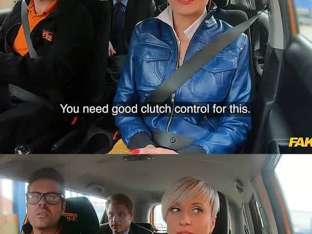 Older Car Sex with TANYA VIRAGO - Fake Driving School