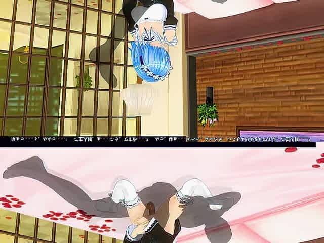 3D HENTAI RE ZERO Rem pounces on a big dick