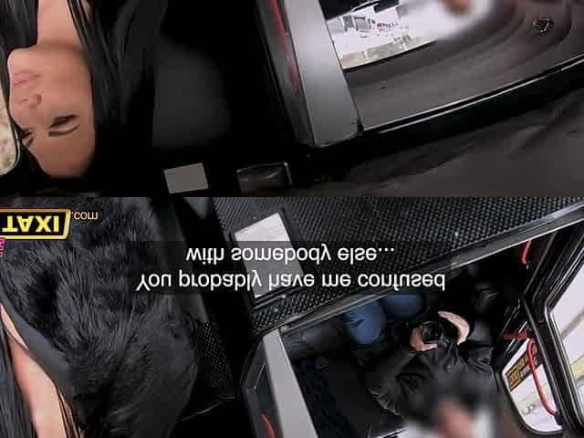 Female fake Taxi Jasmine Jae bangs the Public Agent
