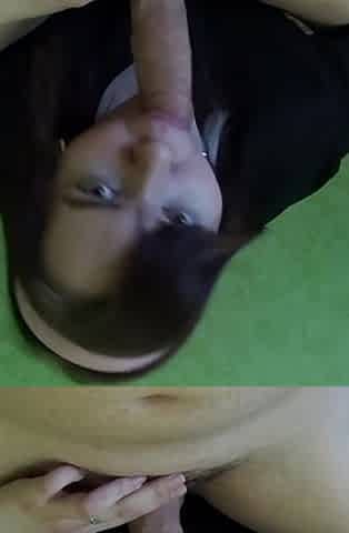 Throat blowjob for lover and delicious cum on face