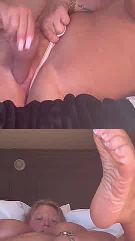 Playing with My Holes Blonde BBW MILF Plays with Oiled up Ass Tits Fat Pussy