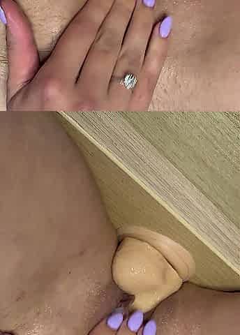 Playing with my moist vagina