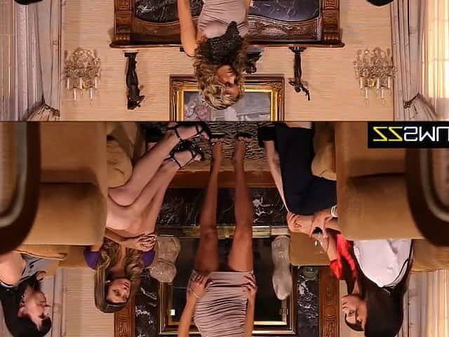 Lesbo family fuckfest