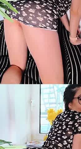 Sexy teen ebony solo toy masturbation