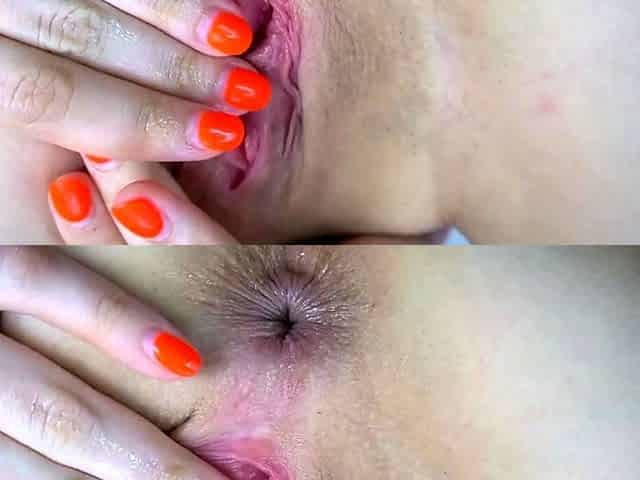 Close up MILF masturbation