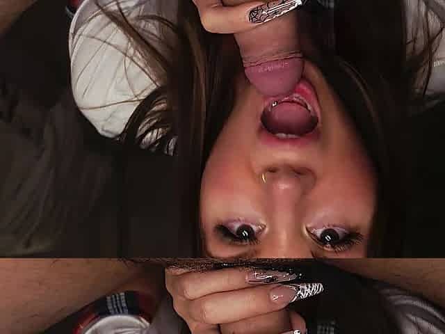 Slow teasing ramrod worship fellatio cum in throat