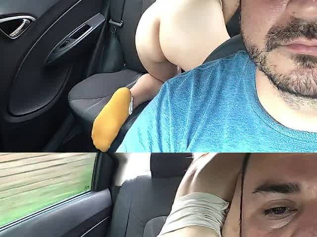 I screw a Colombian hotty doggystyle in the car