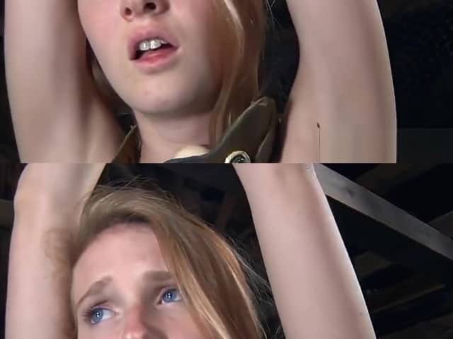 Ginger bdsm sub gets enema before bondage