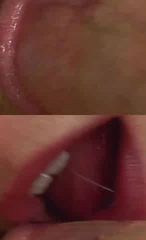 Horny blonde teen gets facial after good fucking
