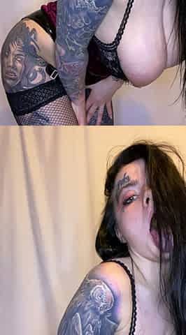 Brunette seductress working her big boobs and hot ass