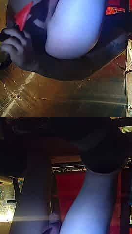 Anal place in devil tail and wanking
