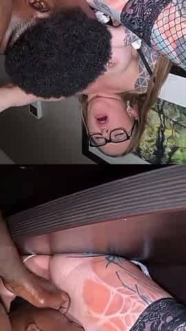 BBC Slut Eats Ass and Deepthroats.