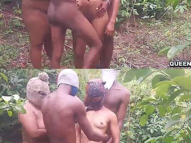 Real outdoor sex party