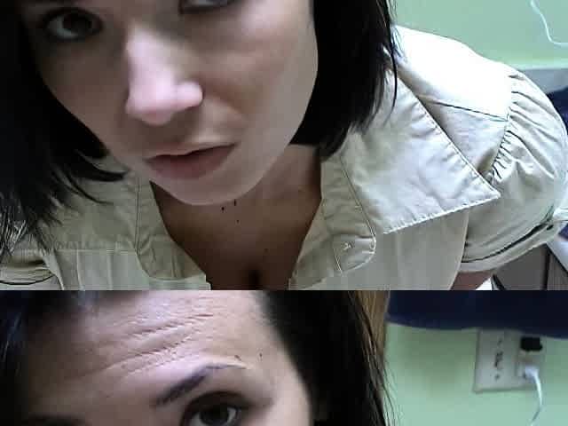 Cute curly brunette solo webcam masturbation