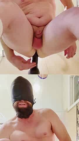 Masked legend milks himself dry in the shower
