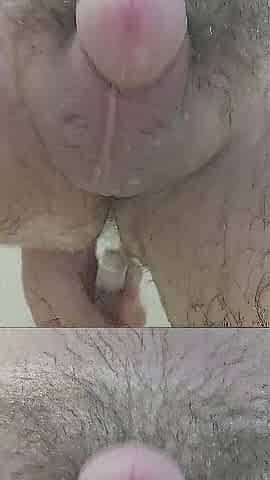 Glass vibrator in the shower