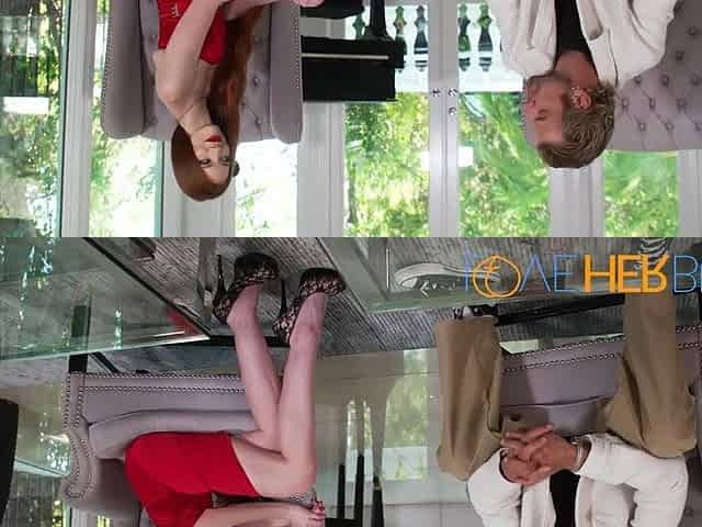 Redhead Whore Erin Everheart Welcomes Large Ramrod Inside Her Butt