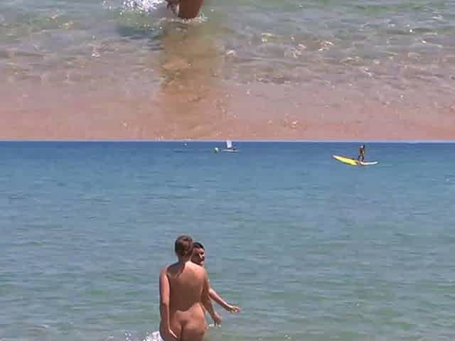 Sexdate amateurs at the public beach 1