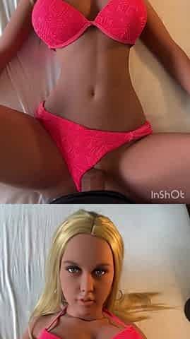 POV banging doll Mandy in her pink bikini (part two)